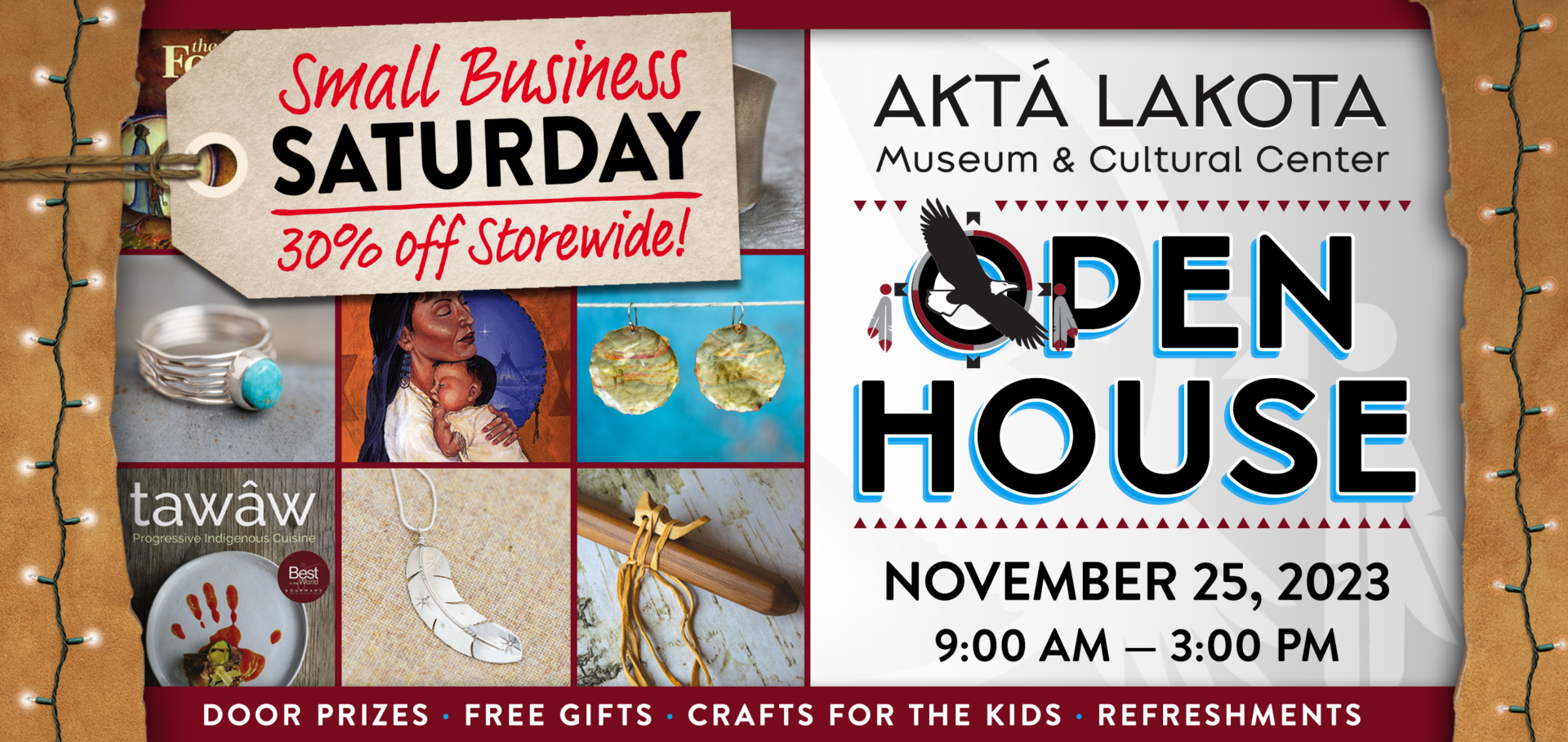 Holiday Open House Aktá Lakota Museum Cultural Center