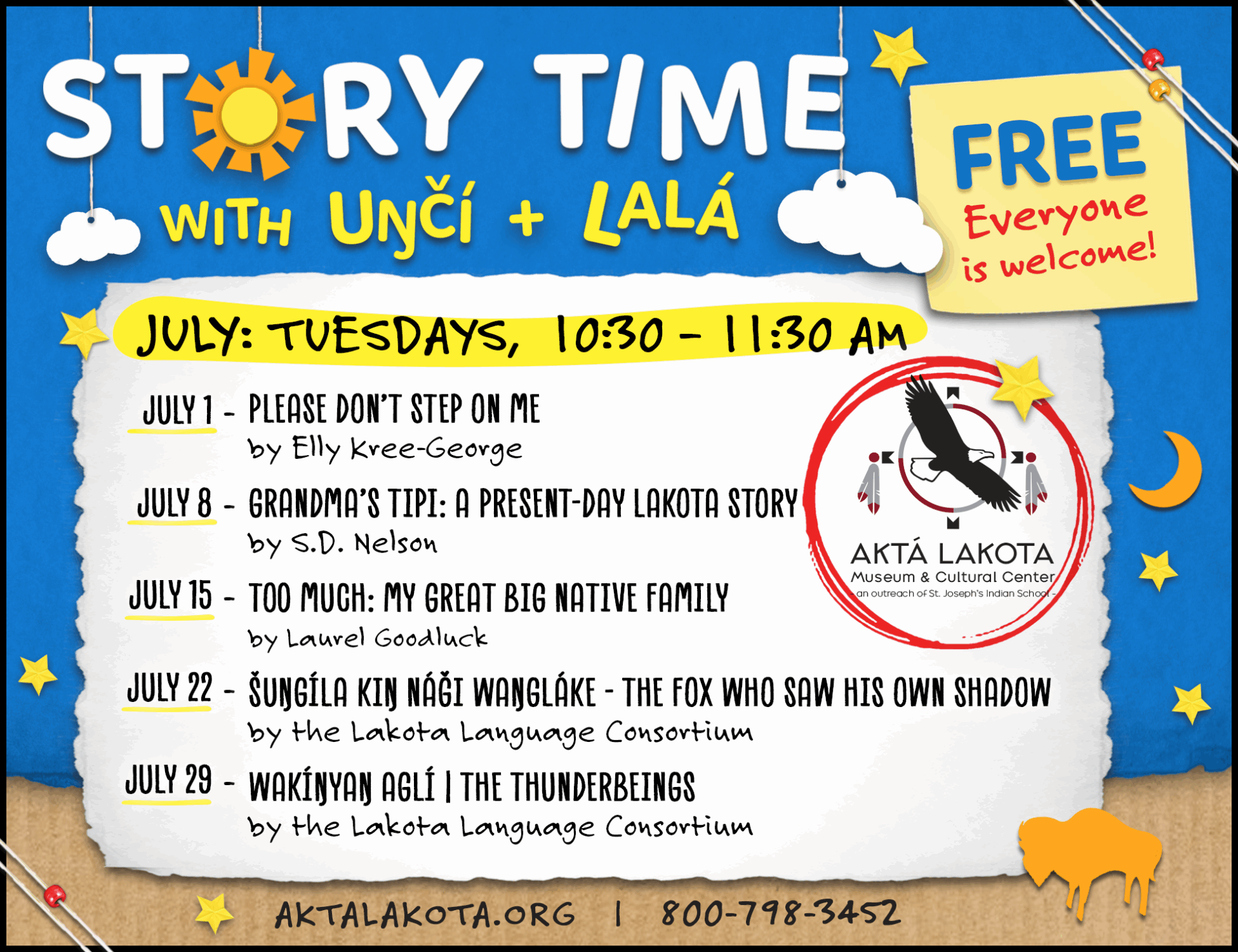 Story Time with Uŋčí & Lalá