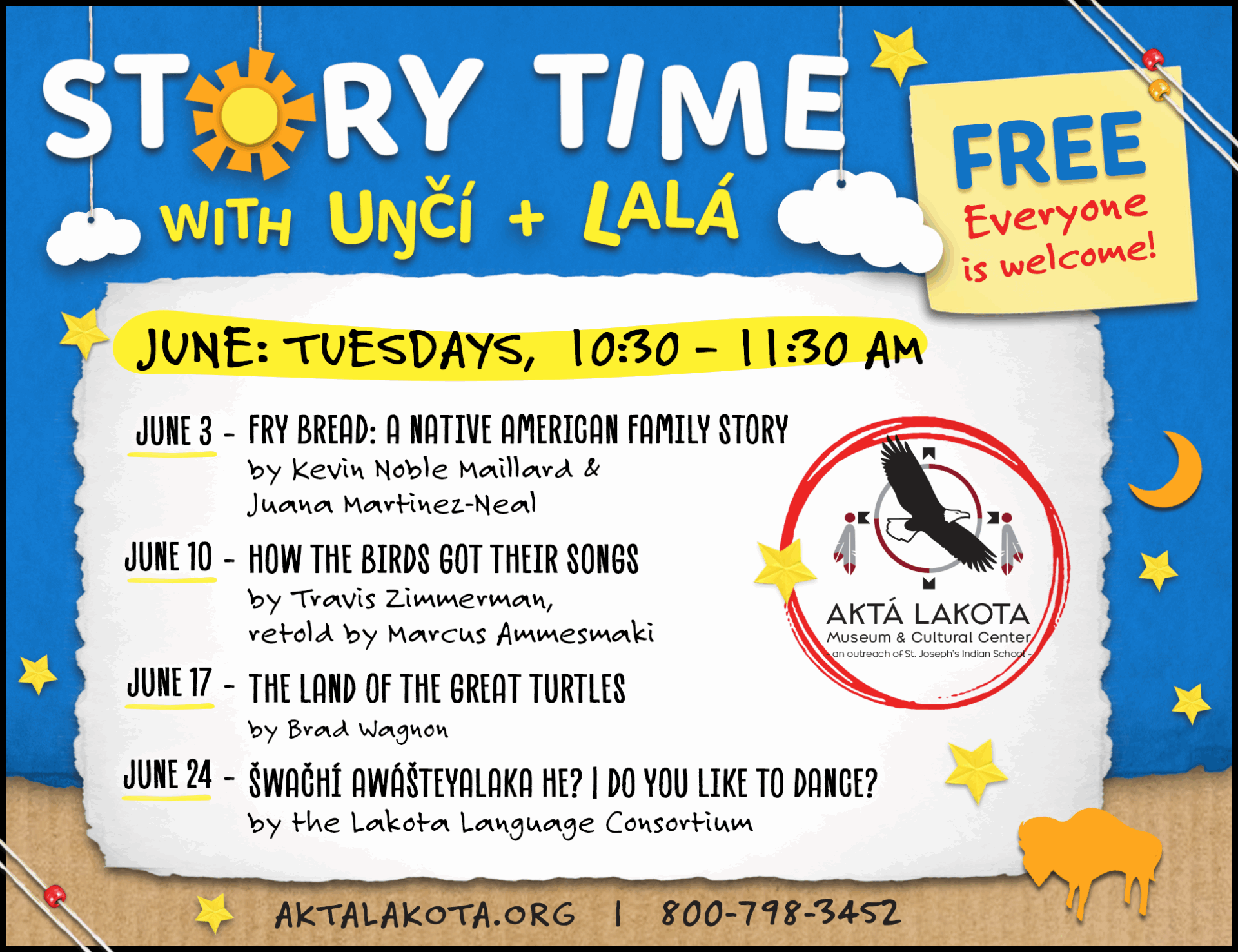 Story Time with Uŋčí and Lalá