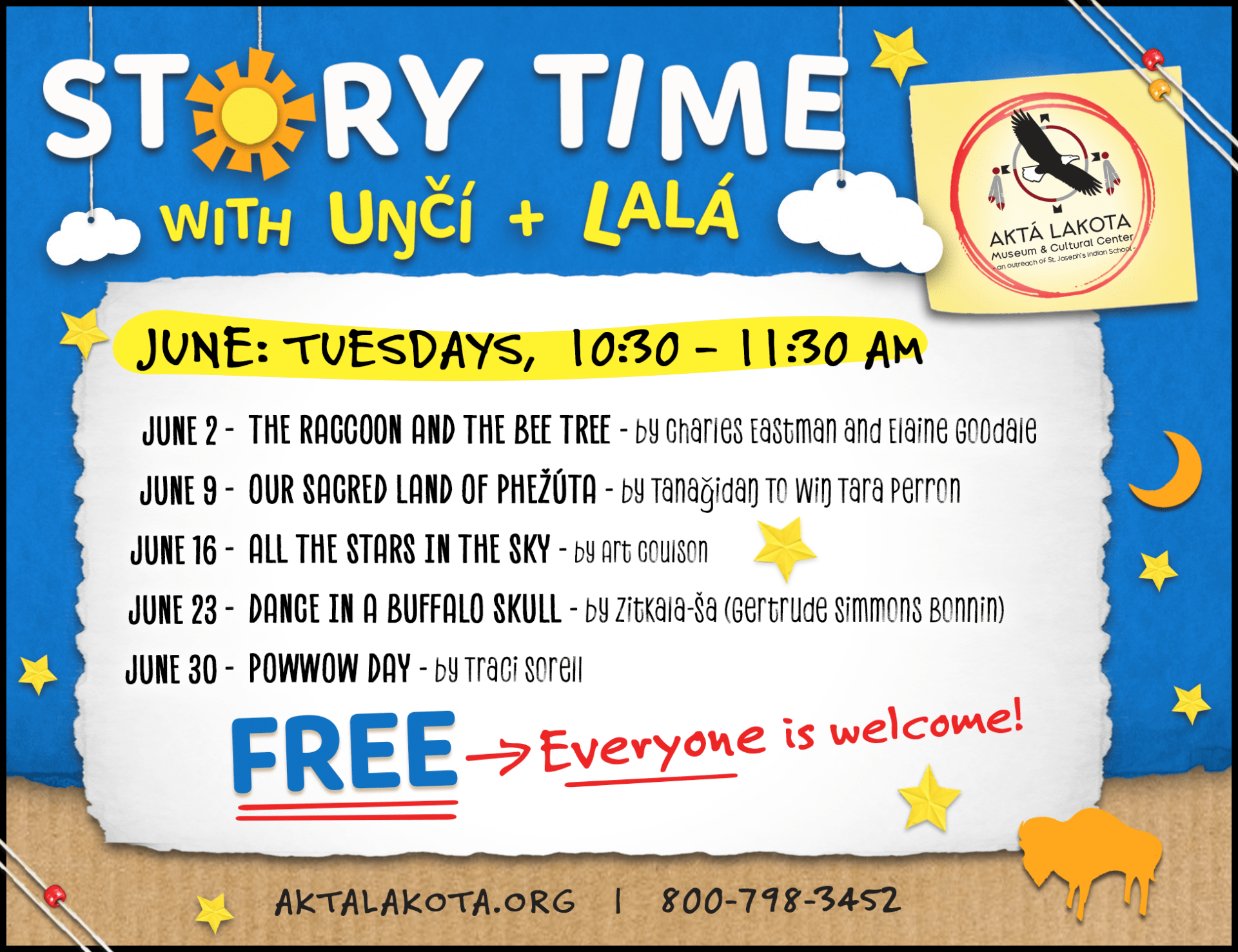 Story Time with Uŋčí & Lalá | Aktá Lakota Museum